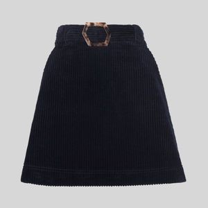 Whistles Corduroy Mini Skirt with Resin Buckle